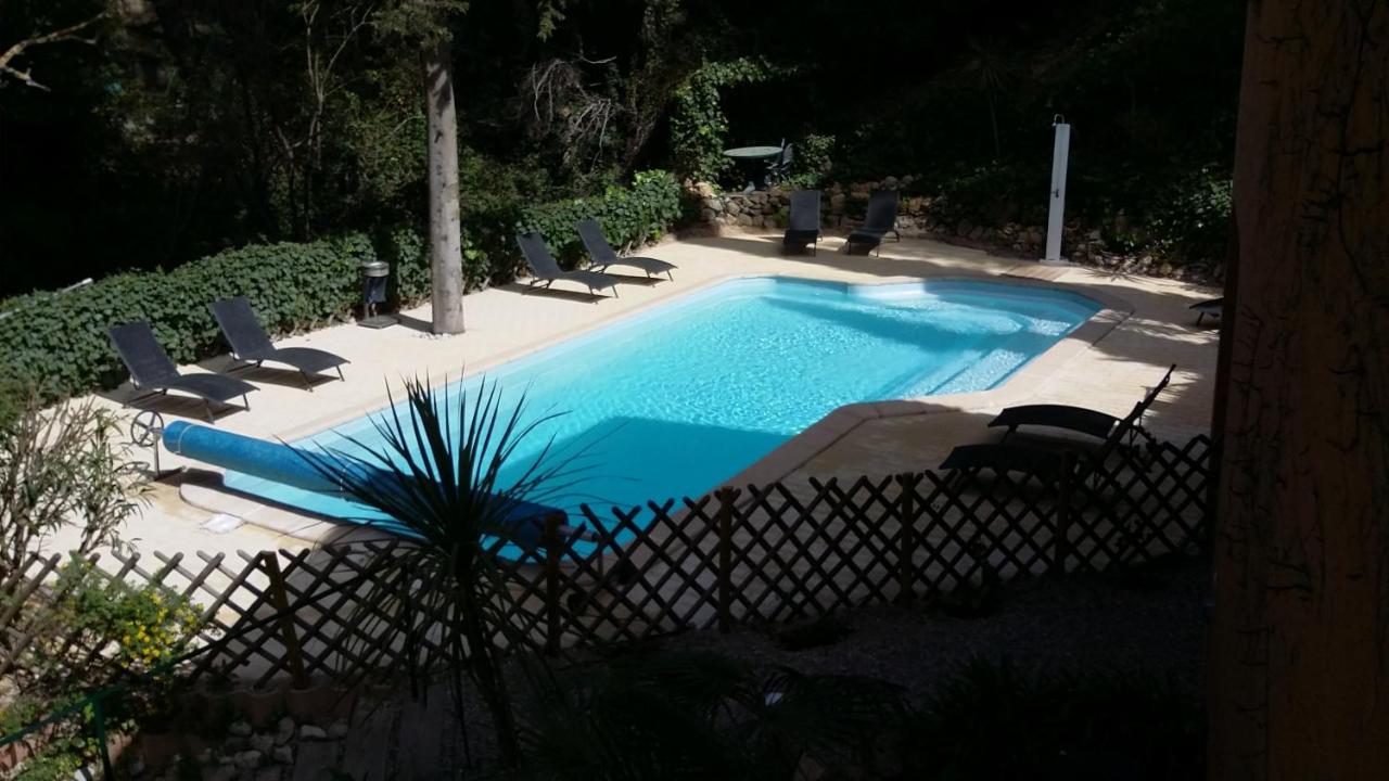 50M Plage T2 Grande Terrasse Vue Mer Climatise Piscine Chauffee, Parking Clos Gratuit Санари-сюр-Мер Екстериор снимка
