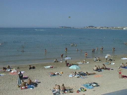 50M Plage T2 Grande Terrasse Vue Mer Climatise Piscine Chauffee, Parking Clos Gratuit Санари-сюр-Мер Екстериор снимка